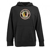 Chicago Blackhawks Black Throwback Signature Hooded Sweatshirt
