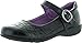 Leatherette Perforated Decor Strap School Uniform Shoes (Toddler/Little Girl/Big Girl) BC74 - Black