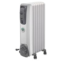 DeLonghi MG7307CM Oil-Filled Portable Radiator with ComforTemp Technology, White