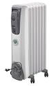 DeLonghi MG7307CM Oil-Filled Portable Radiator with ComforTemp Technology, White