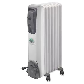 DeLonghi MG7307CM Oil-Filled Portable Radiator with ComforTemp Technology, White