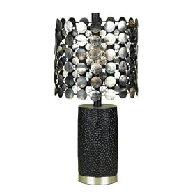 Candice Olson Sydney Accent Lamp, Abalone Shade and Resin Base, 10-Inch by 22-Inch by Candice Olson