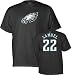 Asante Samuel Reebok Name and Number Philadelphia Eagles T-Shirt