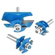 3 Pc Neiko 1/2in. Shank Ogee Cutter Router Bit Set