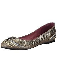 Buffalo 209-4063 printed imi suede, Damen Ballerinas