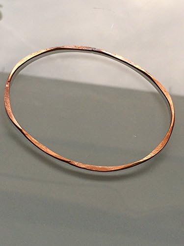 Oval Copper Bangle Bracelet
