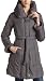 Coffee Shop Junior's 3/4 Length Down Coat,Gunmetal,X-Large