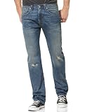 Levis Mens 501 Original Fit Jean, Beat Up, 36x30