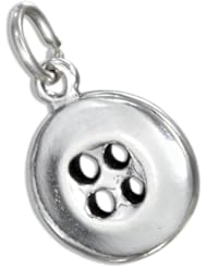 Sterling Silver Button Charm
