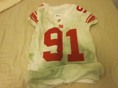 2008 New York Giants NFL Game Used Jersey Justin Tuck - NFL Jerseys