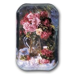 Roses, 1879 - Rectangle Glass Paperweight (2-1/2" x 4" x 1")