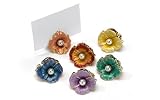 Swarovski Crystal 6 Piece Flower w/ Pearl Card Holder