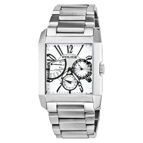 Police - SIDE AVENUE PL10966MS/01M - Montre Homme - Quartz - Analogique - Bracelet Acier Inoxydable Argent