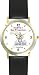 Habit 1 - Proactive Man (Spanish Text) - DELUXE TWO-TONE WATCH from THE 7 HABITS - WATCH COLLECTION BY WATCHBUDDY&reg; - Arabic Numbers - Black Leather Strap-Size-Children's Size-Small ( Boy's Size & Girl's Size )