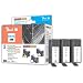 Peach Saving Pack schwarz, mit Chip, kompatibel zu HP CN684EE, No. 364XL