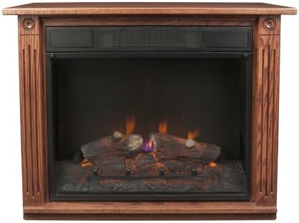 Dark Oak Electric Fireplace