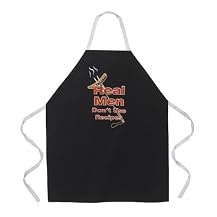 Real Men Dont Use Recipes Apron - Black