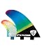 FCS MR TFX Twin Fins Surfboard Fin Set - Multi