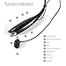 HITTIME Wireless Bluetooth Stereo Music Headset Universal Neckband HV-800 for cellphone (black)