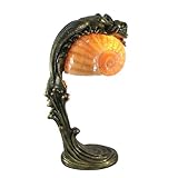 Beautiful Jumping Mermaid Table Lamp Shell Shade