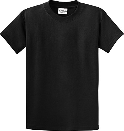 Clothe Co. Mens Big & Tall Heavyweight 100% Cotton Short Sleeve T-Shirt