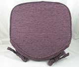 Luxury Aubergine Chenille Seat / Chair Pads / Cushions With Piped Edging