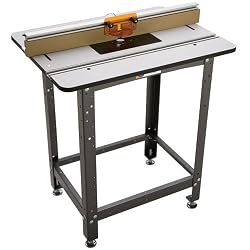 Solid Phenolic Router Table Package with Bench Dog Steel Stand & Group D Plate