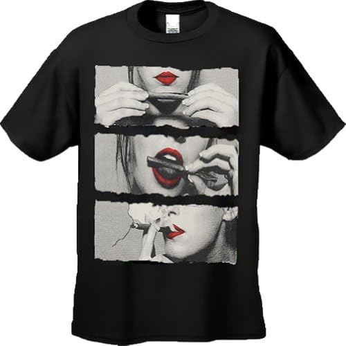Roll It, Lick It, Smoke It, Black & White Men T- Shirt