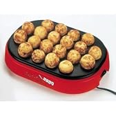 卓上 電動たこ焼きプレート フッ素加工でお手入れ簡単 20個焼き FTP-201