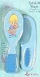 Precious Moments Comb and Brush Set - Blue
