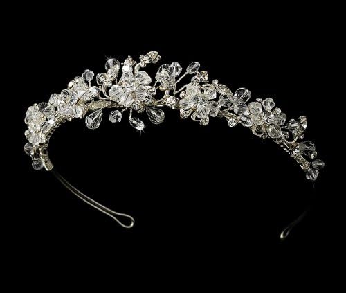 Silver-Tone Crystals Bridal Wedding Headband