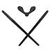 Mryok Replacement Earsocks Nosepieces Kits for Rudy Project Rydon Sunglass - Black