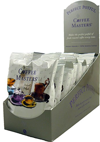 Coffee Masters Perfect Potful French Vanilla Ground Coffee, 1.5-Ounce Packets (Pack of 12)