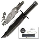 Rambo First Blood Survival Knife Black