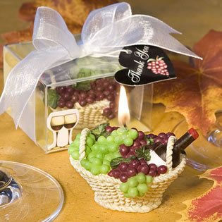 Wine Theme Candle Wedding Favors (Grapes), 120