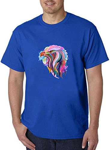 Fen Dou La Art Eagle Painting Boys' Saber Rise T-shirt Short Sleeve Mens XS