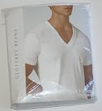 Geoffrey Beene 3 pack Men’s V-Neck T-Shirts Size Medium White