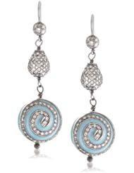 Jordan Alexander Turquoise and Diamond Pinwheel Earrings