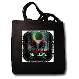 Silent Knight night darkness darkart fantasy darkfantasy fantasyart princess guards - Washed Denium Tote Bag 14w X 14h X 3d