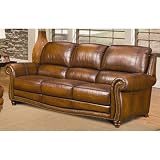 Parker Leather Sofa Leather: Berenger San Marco
