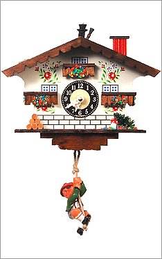 Black Forest Clock - Swings Pendulum
