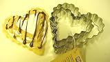 Kaiser 611280 Cookie Cutter, Fluted Hearts - Set of 3