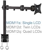MDM11S Single LCD Monitor Desk Mount Bracket Tilt Swivel Arm Rotate Pull-Out