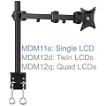 MDM11S Single LCD Monitor Desk Mount Bracket Tilt Swivel Arm Rotate Pull-Out