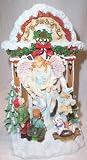 Christmas Angel with Children Votive Holder