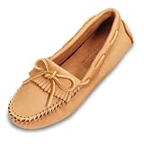 Moosehide Driving Minnetonka Moccasin in Natural Womens