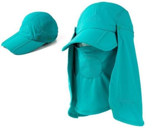 Vvip Summer Womens and Mens Sun Protection Windproof Fishing Cap Neck Face Flap Hat (Lake Blue) by VVIP