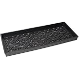 BirdRock Home Rubber Boot Tray | 34 inch Decorative Boot Tray | Waterproof for All Weather Indoor or Outdoor Use