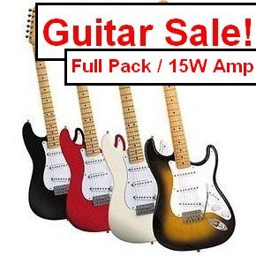 Premium Right or Left Handed Electric Guitar Package - 8 Colors To Choose From