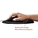 eBoot Mouse Pad with Gel Wrist Rest Pad Anti-Skid Pad, 9 Inches by 7.5 Inches, Black